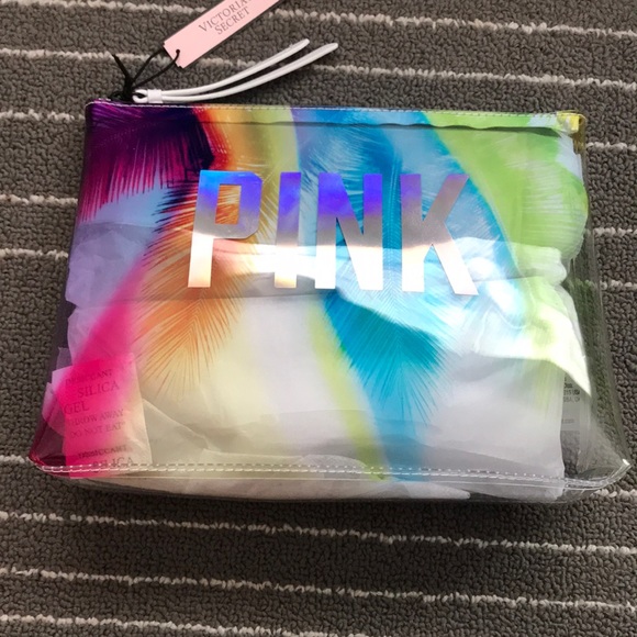 PINK colorful palm print bikini bag - Picture 3 of 5